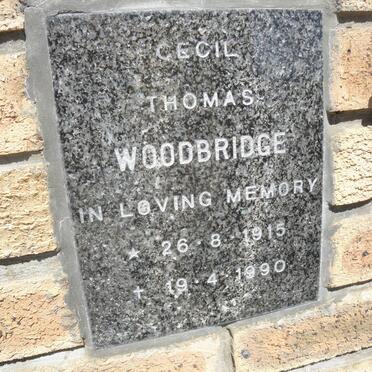 WOODBRIDGE Cecil Thomas 1915-1990