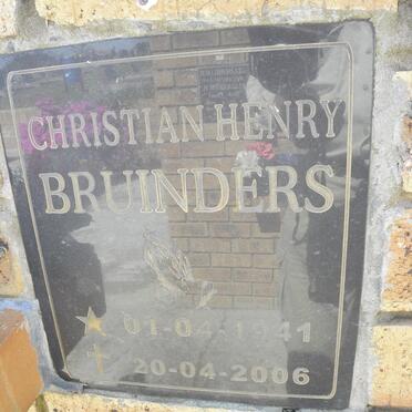BRUINDERS Christian Henry 1941-2006
