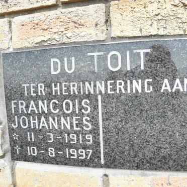 TOIT Francois Johannes, du 1919-1997