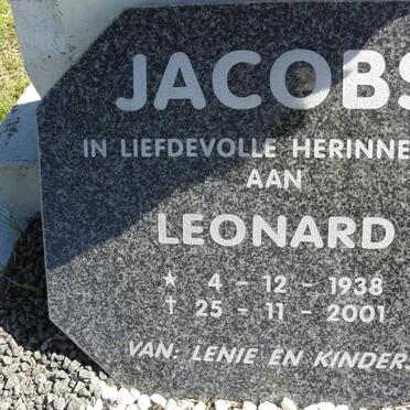 JACOBS Leonard 1938-2001