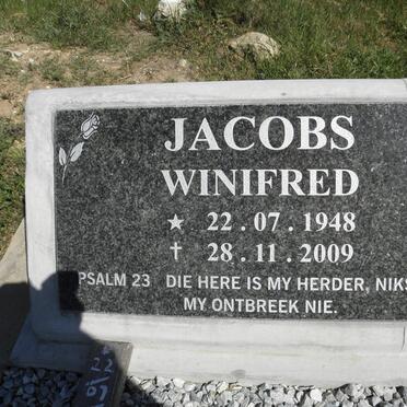 JACOBS Winifred 1948-2009