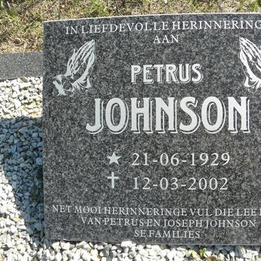 JOHNSON Petrus 1929-2002