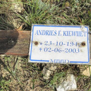 KIEWIET Andries F. 1943-2003