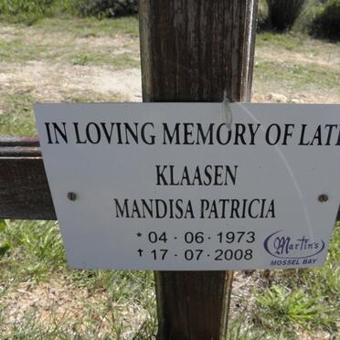 KLAASEN Mandisa Patricia 1973-2008