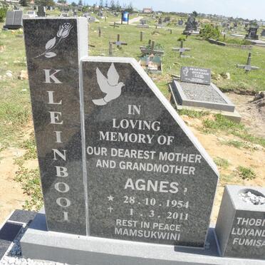 KLEINBOOI Agnes 1954-2011 