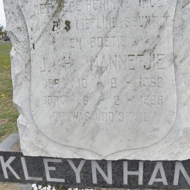 KLEYNHANS J.H. 1966-1968