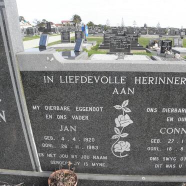 KOEN Jan 1920-1983 &amp; Connie 1923-1995