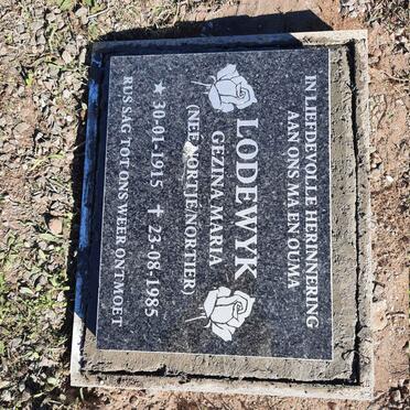 LODEWYK Gezina Maria nee NORTJÉ / NORTIER 1915-1985