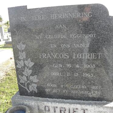 LOTRIET Francois 1908-1965