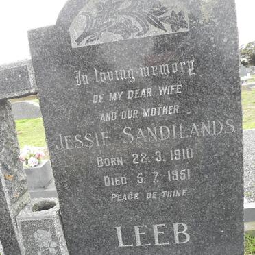 LEEB Jessie Sandilands 1910-1951