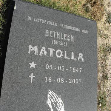 MATOLLA Bethleen 1947-2007