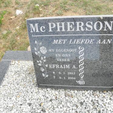 McPHERSON Efraim A. 1943-2004