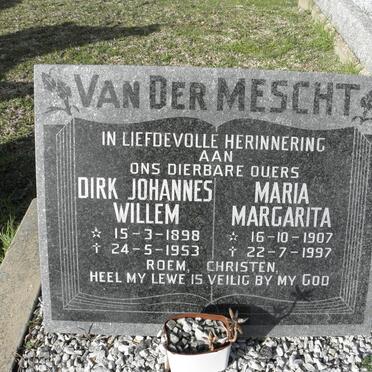 MESCHT Dirk Johannes Willem, van der 1898-1953 &amp; Maria Margarita 1907-1997