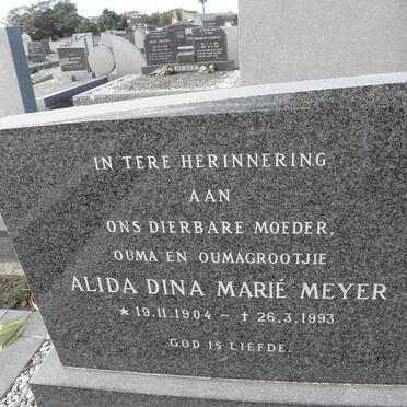 MEYER Alida Dina Marié 1904-1993