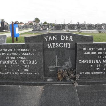 MESCHT Johannes Petrus, van der 1927-1981 &amp; Christina Magdalena 1935-1998