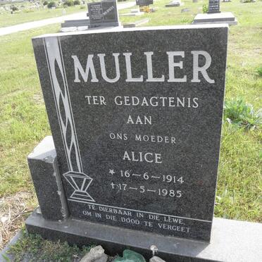 MULLER Alice 1914-1985