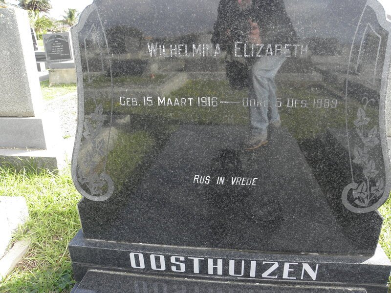 OOSTHUIZEN Wilhelmina Elizabeth 1916-1989