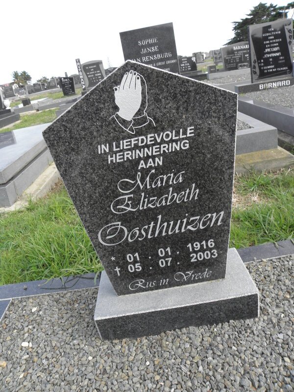OOSTHUIZEN Maria Elizabeth 1916-2003