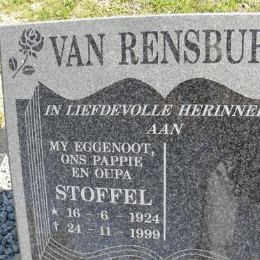 RENSBURG Stoffel, van 1924-1999