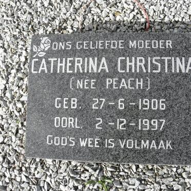 REYNECKE Catherina Christina nee PEACH 1906-1997