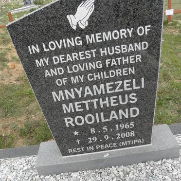 ROOILAND Mnyamezeli Mettheus 1965-2008