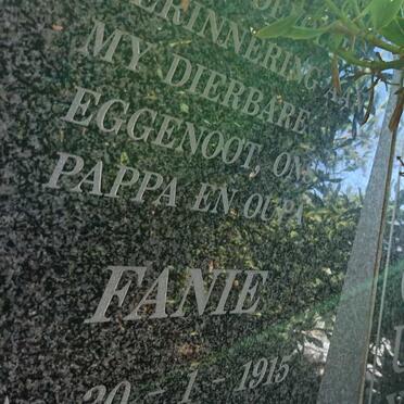 ROUX Fanie, le 1915-2002 &amp; Annie 1914-2012