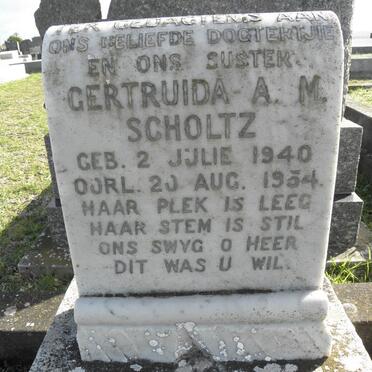 SCHOLTZ Gertruida A.M. 1940-1954