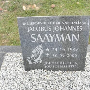 SAAYMAN Jacobus Johannes 1939-2006