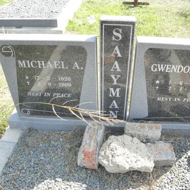 SAAYMAN Michael A. 1926-1999 &amp; Gwendoline 1923-2008