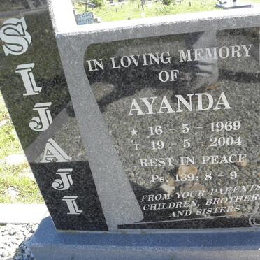 SIJAJI Ayanda 1969-2004