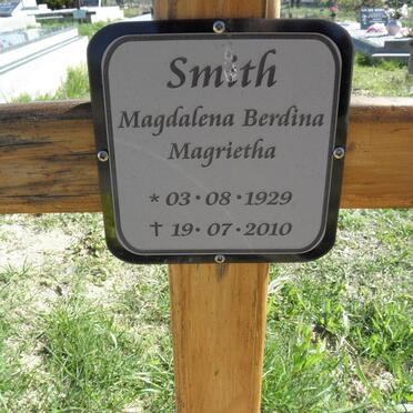 SMITH Magdalena Berdina Magrietha 1929-2010