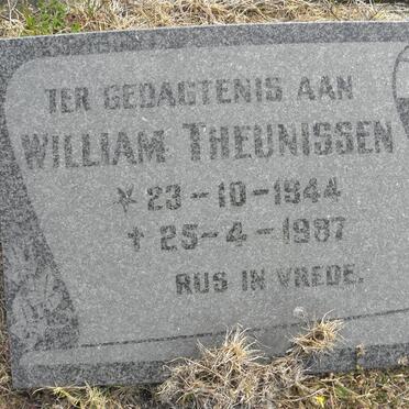 THEUNISSEN William 1944-1987