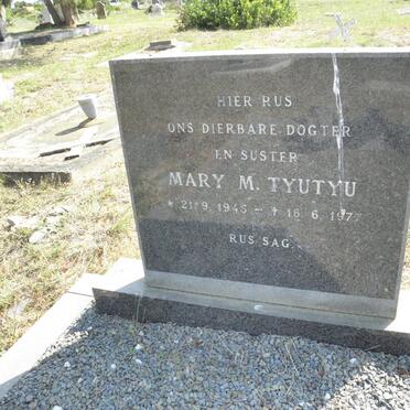 TYUTYU Mary M. 1945-1977
