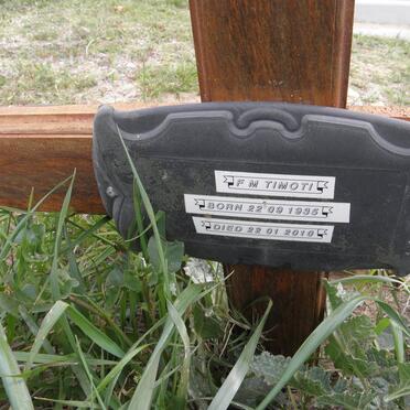 TIMOTI F.M. 1935-2010