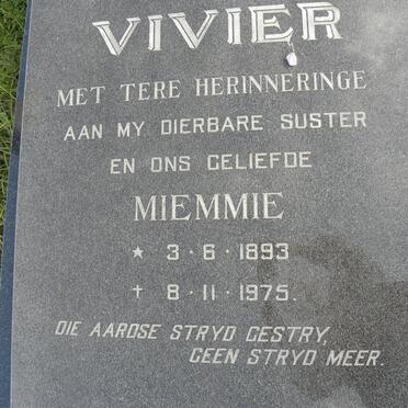 VIVIER Miemmie 1893-1975