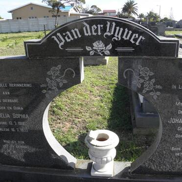 VYVER Johannes Cornelius, van der 1903-1973 &amp; Cornelia Sophia 1912-1977