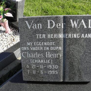 WALT Charles Henry, van der 1930-1995