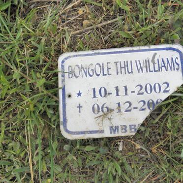WILLIAMS Bongole Thu 2002-200?
