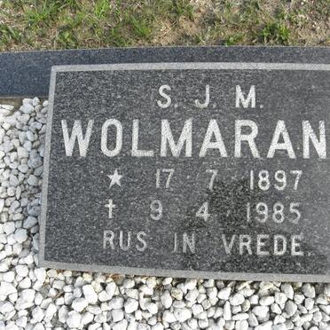 WOLMARANS S.J.M. 1897-1985