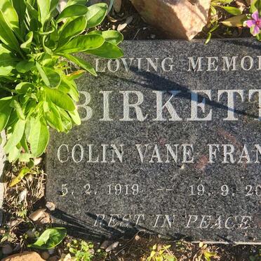 BIRKETT Colin Vane Frank 1919-2004