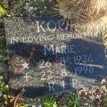 KOCH Marie 1926-1996
