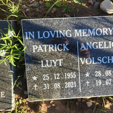 LUYT Patrick 1955-2021 : : VOLSCHENK Angelique 1986-2013