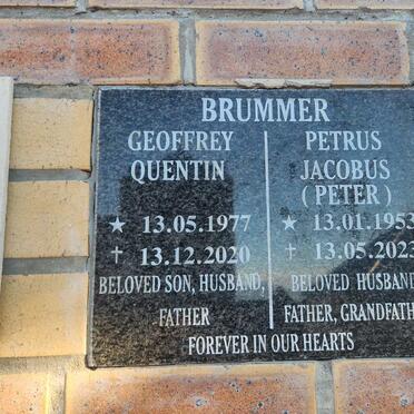 BRUMMER Petrus Jacobus 1953-2023 : : BRUMMER Geoffrey Quentin 1977-2020