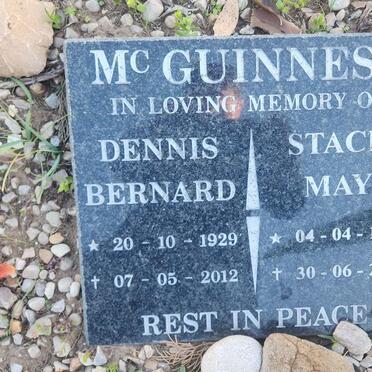 MCGUINNESS Dennis Bernard 1929-2012 & Stace May 1928-2018