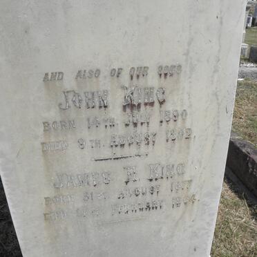 KING John 1890-1892 :: KING James F. 1877-1904