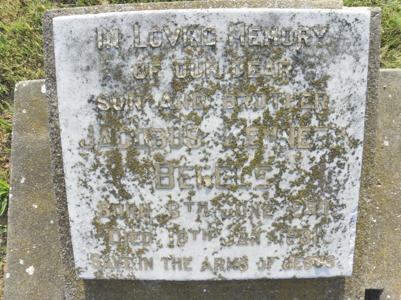 BENDLE Jacobus Kenneth 1930-1931