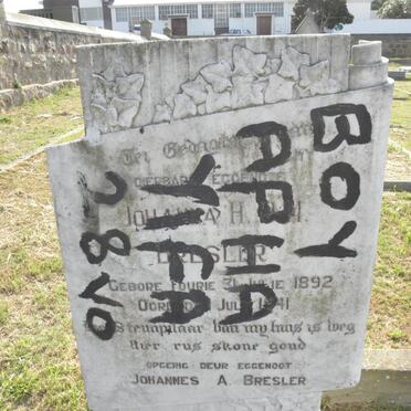 BRESLER Johanna nee FOURIE 1892-1941