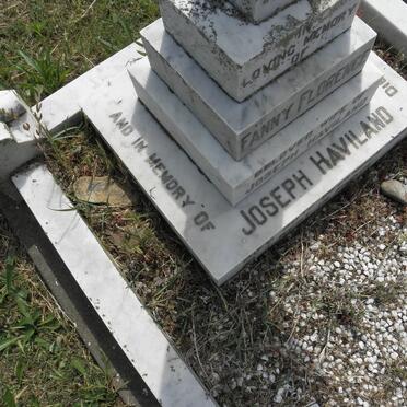 HAVILAND Joseph -1951 &amp; Fanny Florence -1950