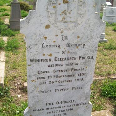 PUCKLE Winifred Elizabeth 1851-1915 :: PUCKLE O. -1916