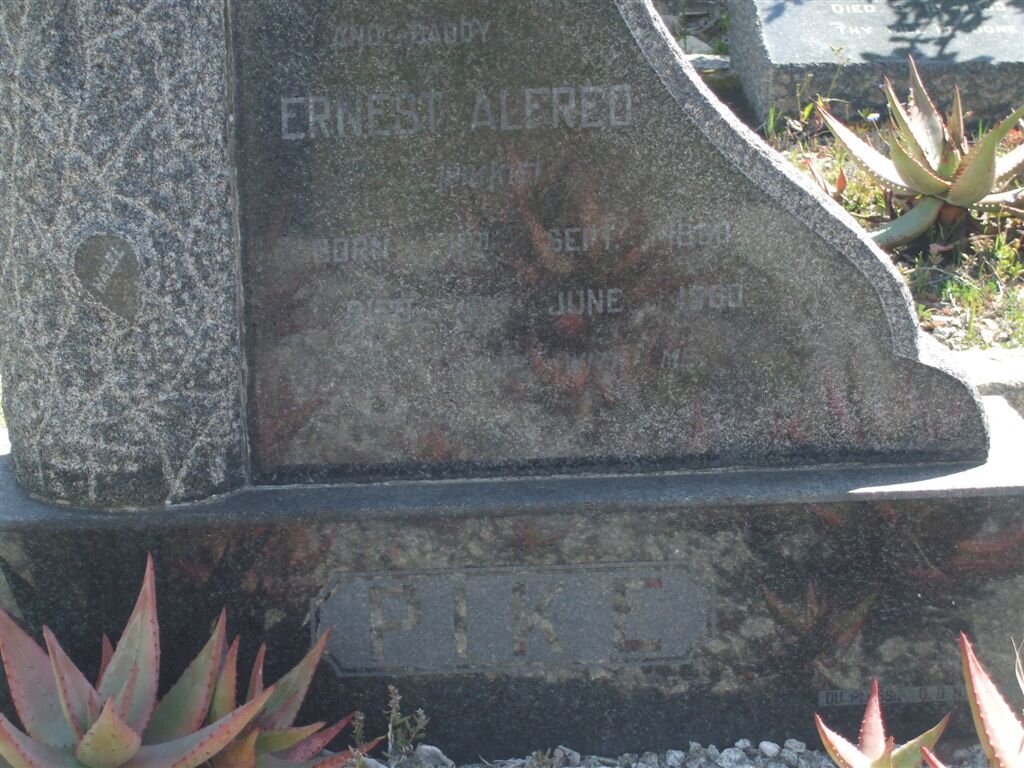 PIKE Ernest Alfred 1860-1960